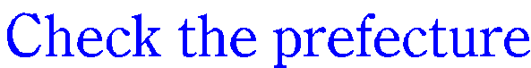 Check the prefecture